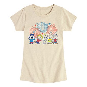 Girls 7-16 Peanuts Fireworks Tee