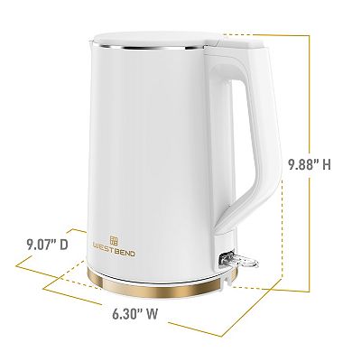 West Bend Timeless 1.5 Liter Electric Kettle