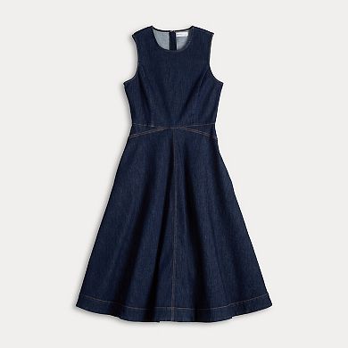 Women's Nine West Fit and Flare Midi Dress