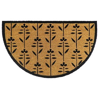 Sonoma Goods For Life® Floral Slice Coir Doormat