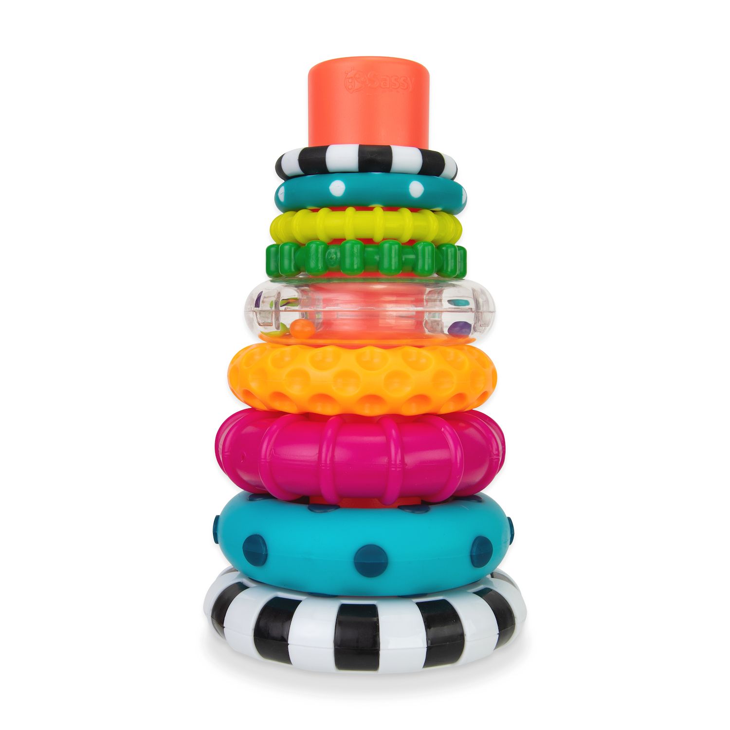 Детские игрушки Sassy Baby Stacks of Circles Sensory Ring Stacker — фото 1
