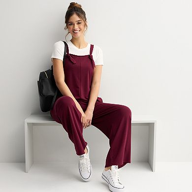 Juniors' Live To Be Spoiled Twofer Jumpsuit & Tee