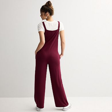 Juniors' Live To Be Spoiled Twofer Jumpsuit & Tee