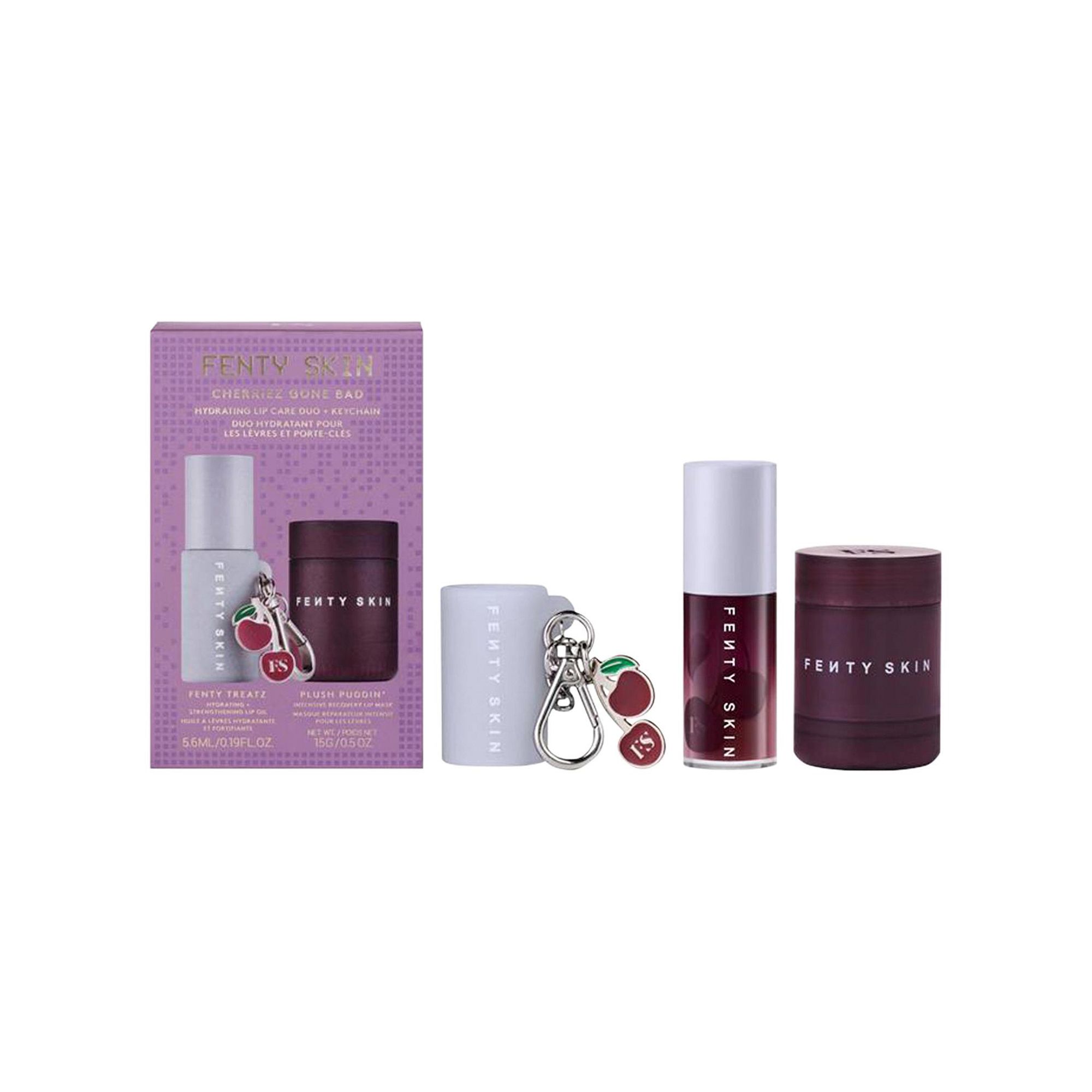 Fenty Skin Cherriez Gone Bad Hydrating Lip Care Duo + Keychain, None