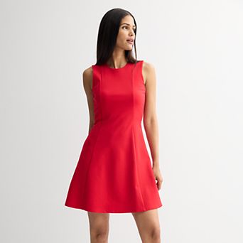 Petite Nine West Flared Mini Dress