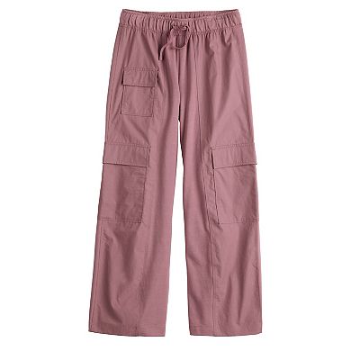 Girls 6-20 SO® Mixed Media Wide Leg Pull-On Pants in Regular & Plus Size