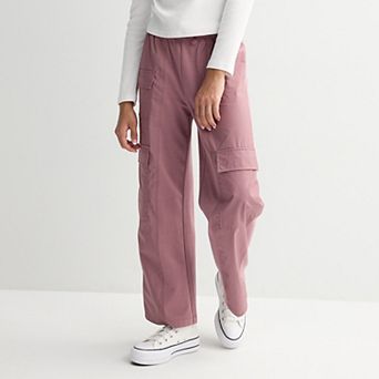 Girls 6-20 SO® Mixed Media Wide Leg Pull-On Pants in Regular & Plus Size