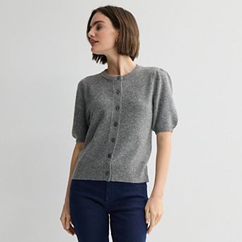 Women's Nine West Short Sleeve Cardigan