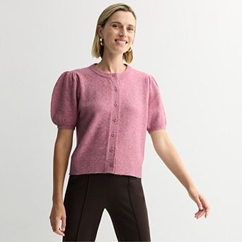 Women's Nine West Short Sleeve Cardigan