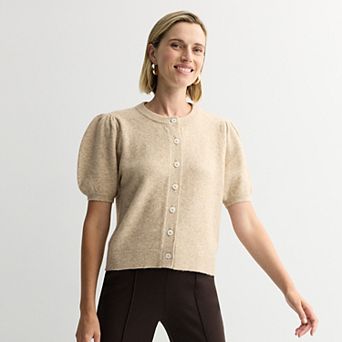 Women's Nine West Short Sleeve Cardigan