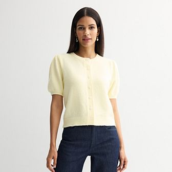 Women's Nine West Short Sleeve Cardigan
