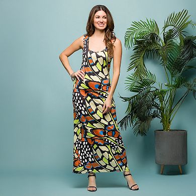 Women's 24Seven Comfort Apparel Razorback Casual Tank Maxi Dress