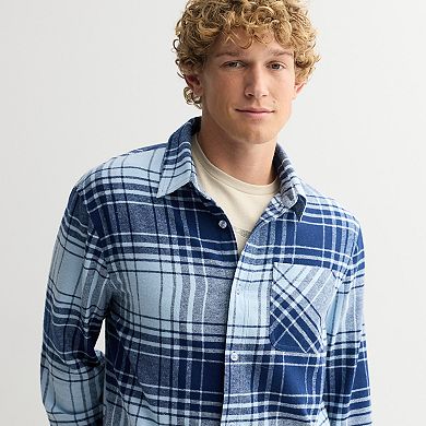 Men's Retrofit Long Sleeve Button Down Flannel