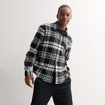 Men's Retrofit Long Sleeve Button Down Flannel