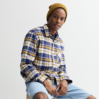 Men's Retrofit Long Sleeve Button Down Flannel