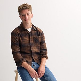 Men's Retrofit Long Sleeve Button Down Flannel