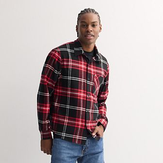 Men's Retrofit Long Sleeve Button Down Flannel