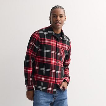 Men's Retrofit Long Sleeve Button Down Flannel
