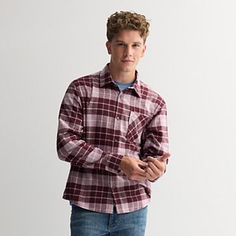 Men's Retrofit Long Sleeve Button Down Flannel