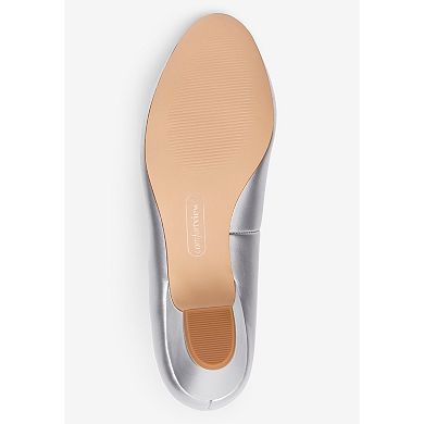 Comfortview Women's The Vida Leather-Like Slip On Pump