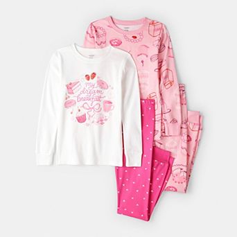 Girls 4-14 Carter's 4 pc Pajama Top & Pajama Bottoms Set