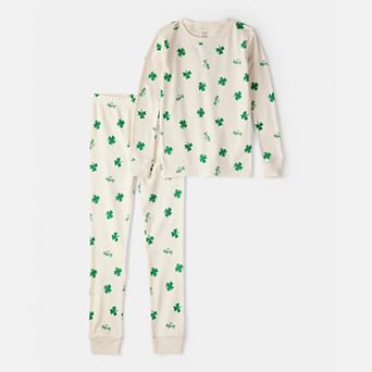 Girls 4-14 Carter's St. Patrick's Day 100% Cotton 2 pc Pajama Top & Pajama Bottoms Set