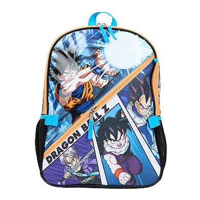 Dragon Ball Z 5-Piece Backpack, Lunch Bag, Pencil Case, Keychain, & Carabiner Set