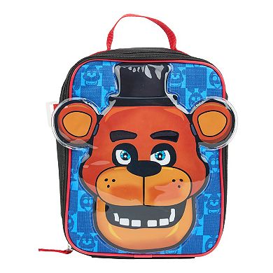 Five Nights at Freddy's 5-Piece Backpack, Lunch Bag, Pencil Case, Keychain, & Carabiner Set