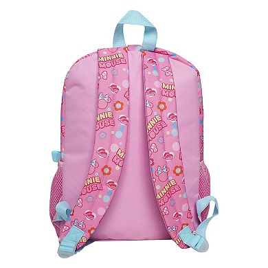 Disney's Minnie Mouse 5-Piece Backpack, Lunch Bag, Pencil Case, Scrunchie, & Keychain Set