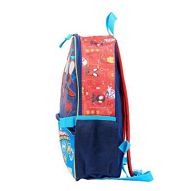 Marvel Spidey Amazing Friends 5-Piece Backpack, Lunch Bag, Pencil Case, Keychain, & Carabiner Set