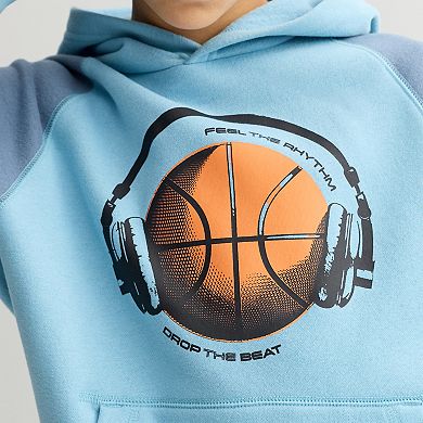 Boys 8-20 Tek Gear® Ultra Soft Fleece Color Blocked Hoodie in Regular & Husky