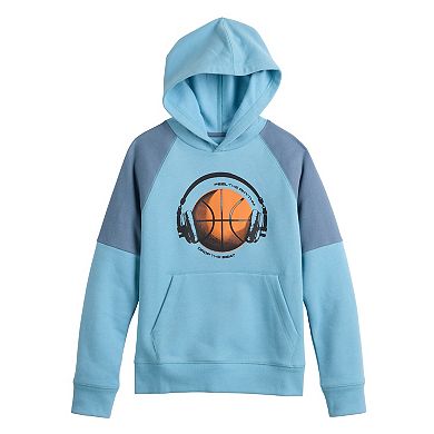 Boys 8-20 Tek Gear® Ultra Soft Fleece Color Blocked Hoodie in Regular & Husky