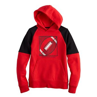 Boys 8-20 Tek Gear® Ultra Soft Fleece Color Block Hoodie in Regular & Husky