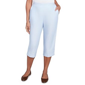 Women's Alfred Dunner Heat Set Embroidered Capris