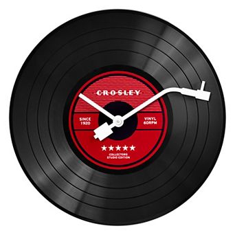 Crosley 12-Inch Vinyl Record Analog Wall Clock