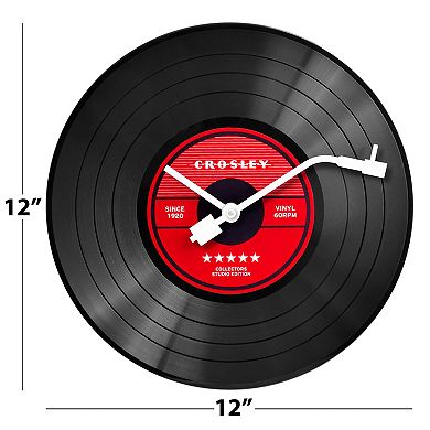 Crosley 12-Inch Vinyl Record Analog Wall Clock