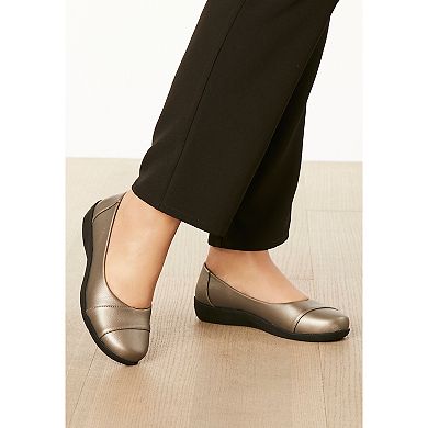 Comfortview Women's The Gab Slip On Flat