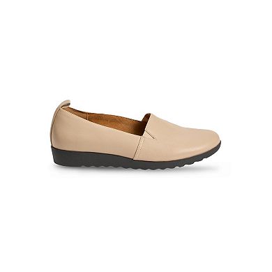 Comfortview Women's The June Leather-Like Slip On Flat