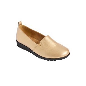 Comfortview Women's The June Leather-Like Slip On Flat