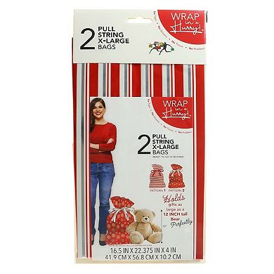 Wrap in a Hurry 2-pk. X-Large Pull String Gift Sacks