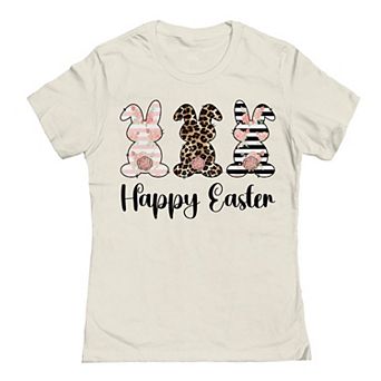 Junior's Happy Easter Bunnies Easter Graphic Tee