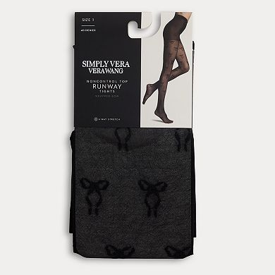 Women's Simply Vera Vera Wang Wrapped Bow Tights