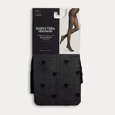Women's Simply Vera Vera Wang Micro Heart Tights
