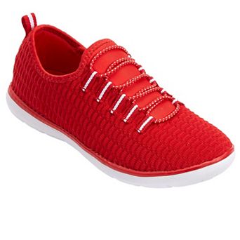 Comfortview Women's The CV Sport Ariya Textured Knit Slip On Sneaker