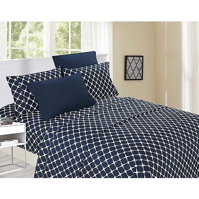 Elegant Comfort Luxury Soft Bloomingdale Pattern Bed Sheet Set