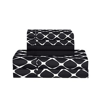 Elegant Comfort Luxury Soft Bloomingdale Pattern Bed Sheet Set