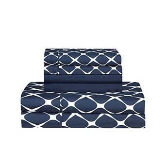 Elegant Comfort Luxury Soft Bloomingdale Pattern Bed Sheet Set