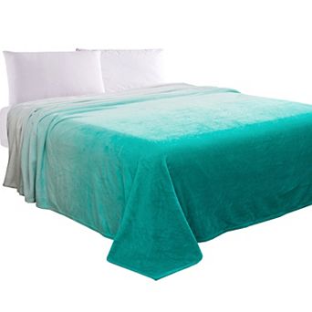 Elegant Comfort Ombre Printed Velvet Touch Fleece Blanket