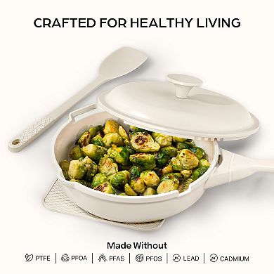 Granitestone Zuka Everyday Pan 6-pc. 10-in. Ceramic 10-in-1 Nonstick Multi-Functional Saute Pan Cookware Set