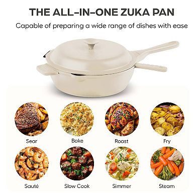 Granitestone Zuka Everyday Pan 6-pc. 10-in. Ceramic 10-in-1 Nonstick Multi-Functional Saute Pan Cookware Set